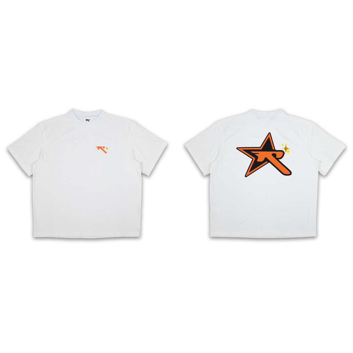 recatevi 'born to shine' white tee